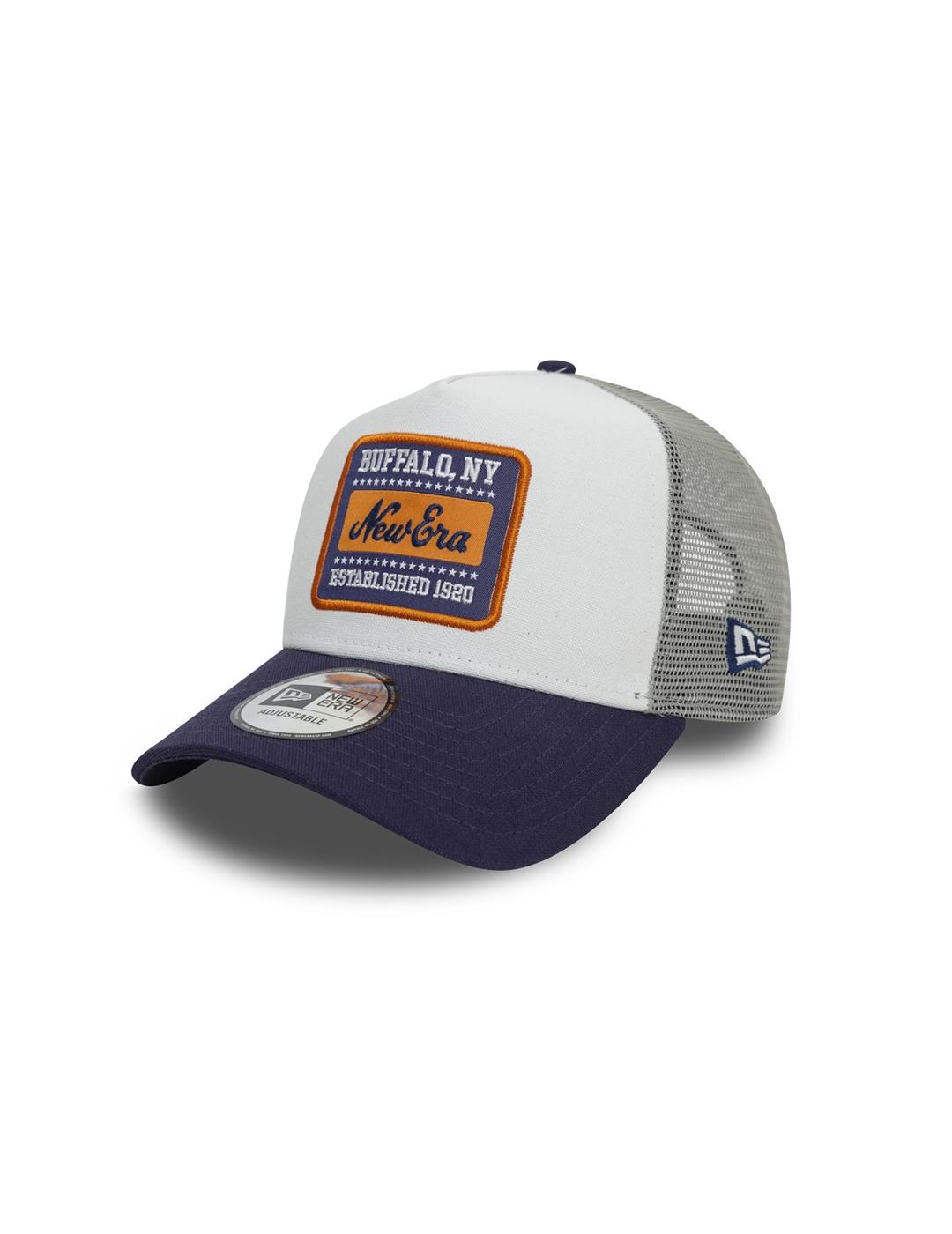 Gorra New Era PATCH TRUCKER Gris Azul Unisex