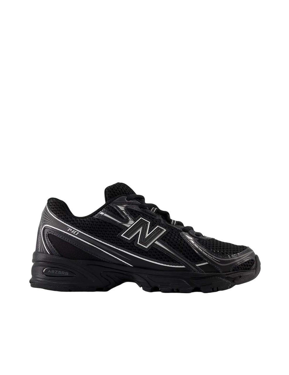 Zapatilla New Balance U740 Negro Plata Unisex