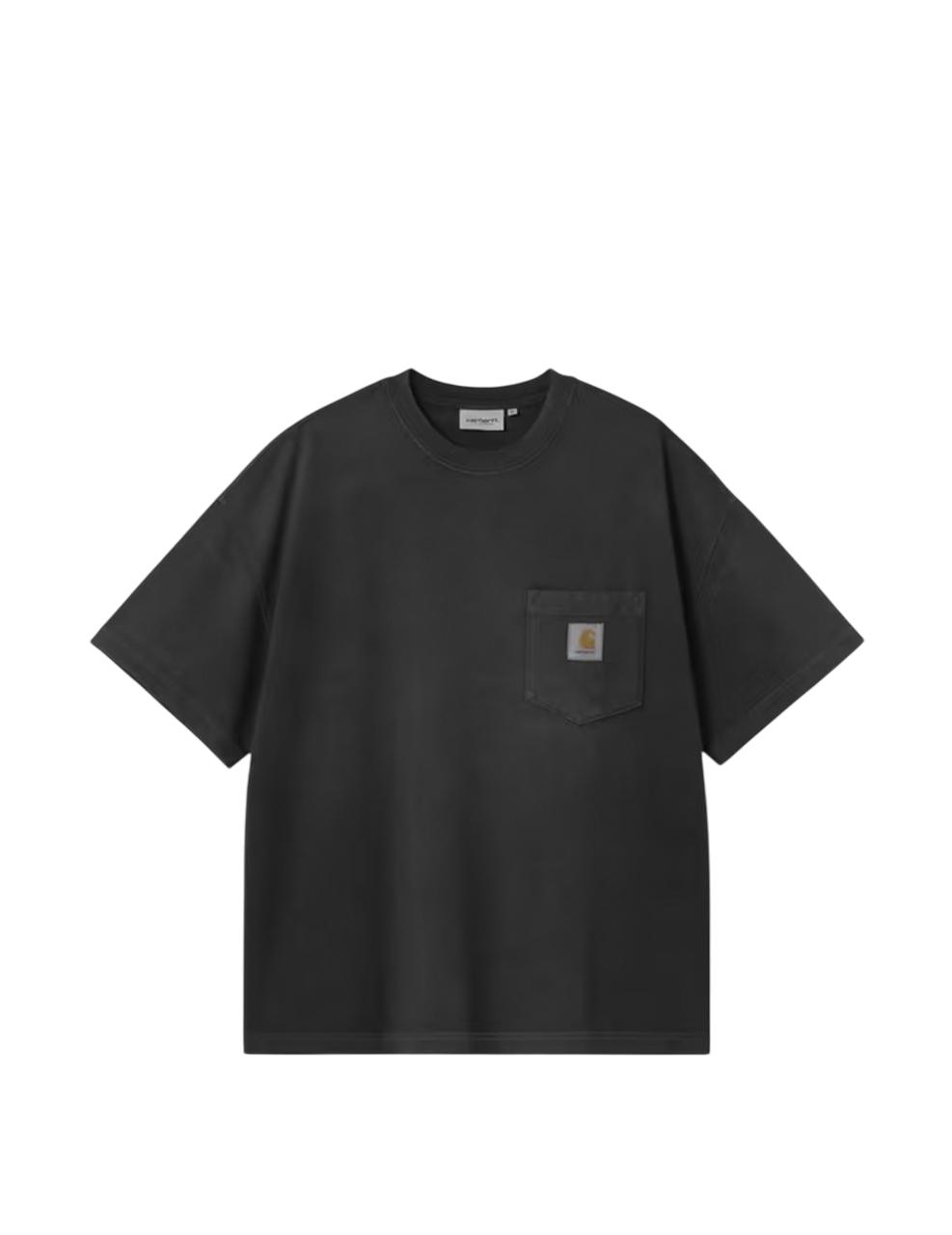 Camiseta Carhartt Wip Hudson Pocket Negra Hombre