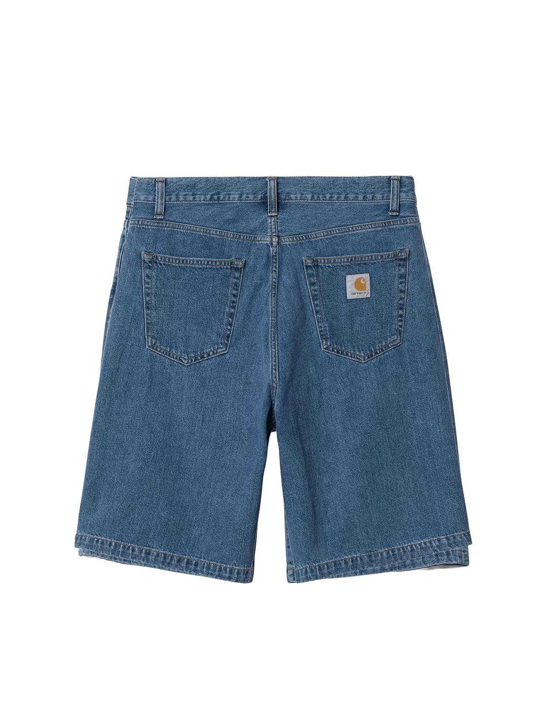 Bermudas Carhartt Landon Short Vaquero Azul Stone Wash
