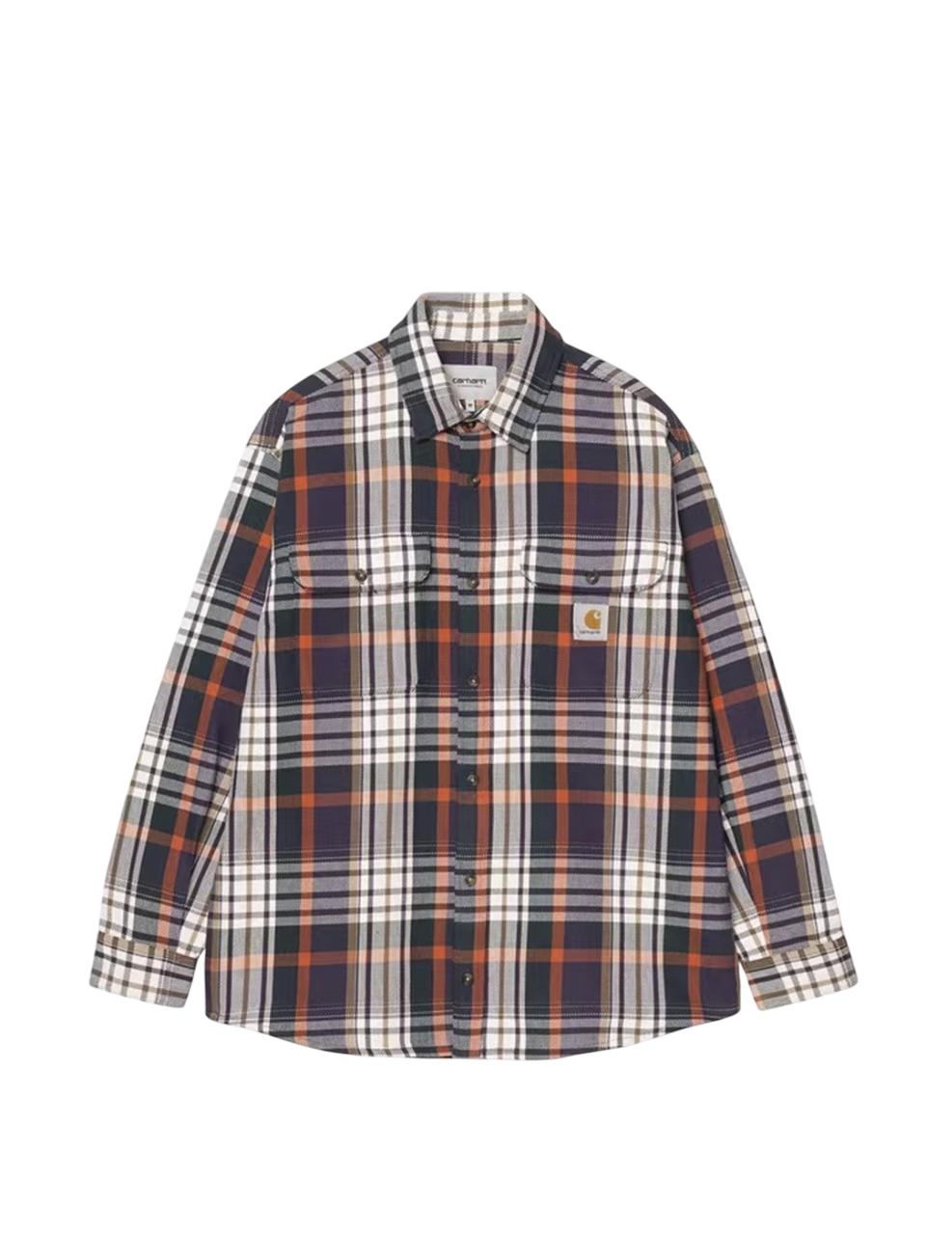 Camisa Carhartt Wip Tamblyn Cuadros Marrón Hombre