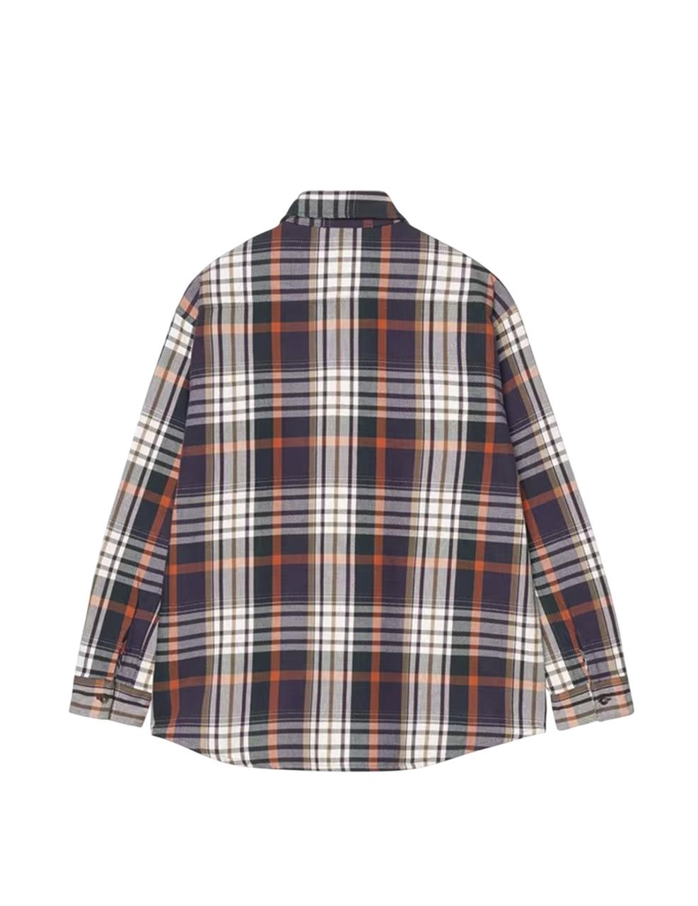 Camisa Carhartt Wip Tamblyn Cuadros Marrón Hombre