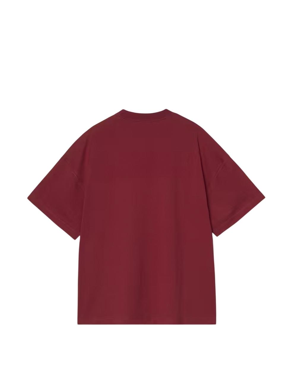Camiseta Carhartt Wip Work Pocket Rojo Hombre