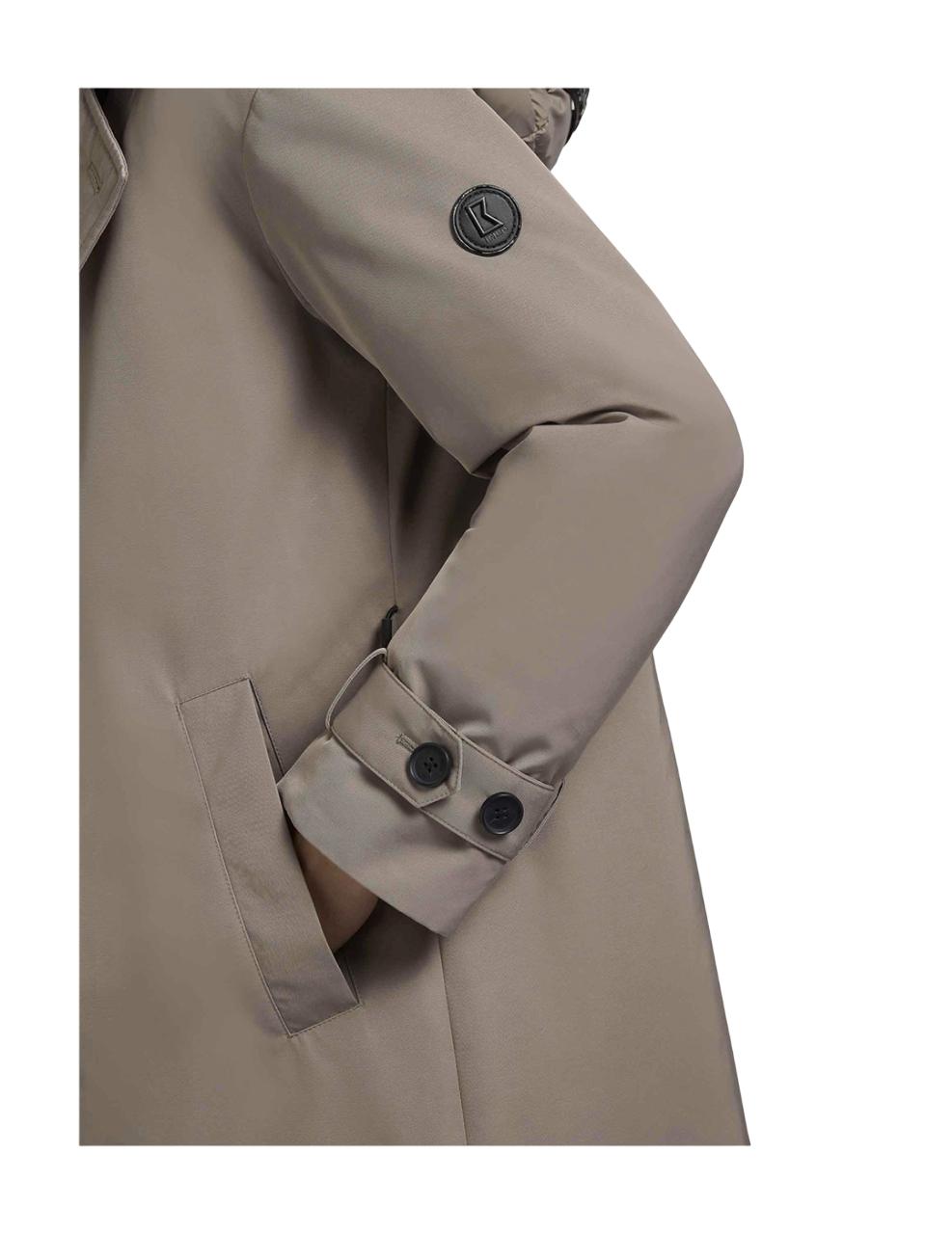 Gabardina Khujo ELENA Beige Mujer