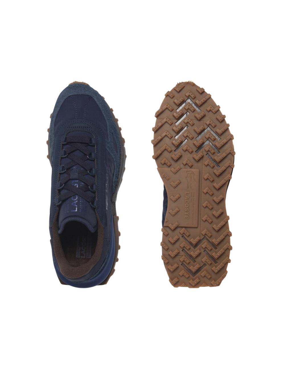 Zapatilla Lacoste Elite Active Azul-Marrón Hombre