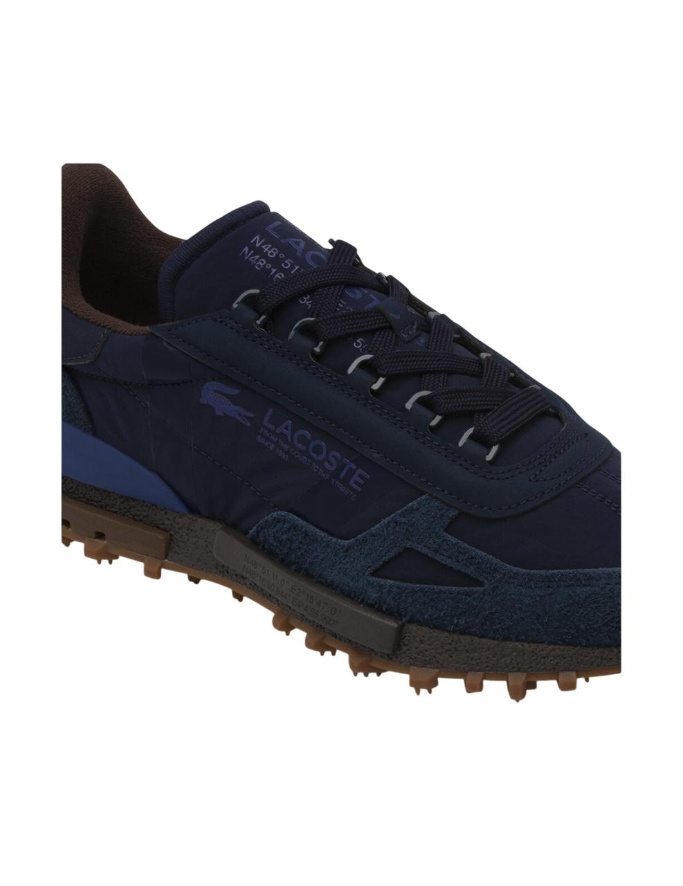 Zapatilla Lacoste Elite Active Azul-Marrón Hombre