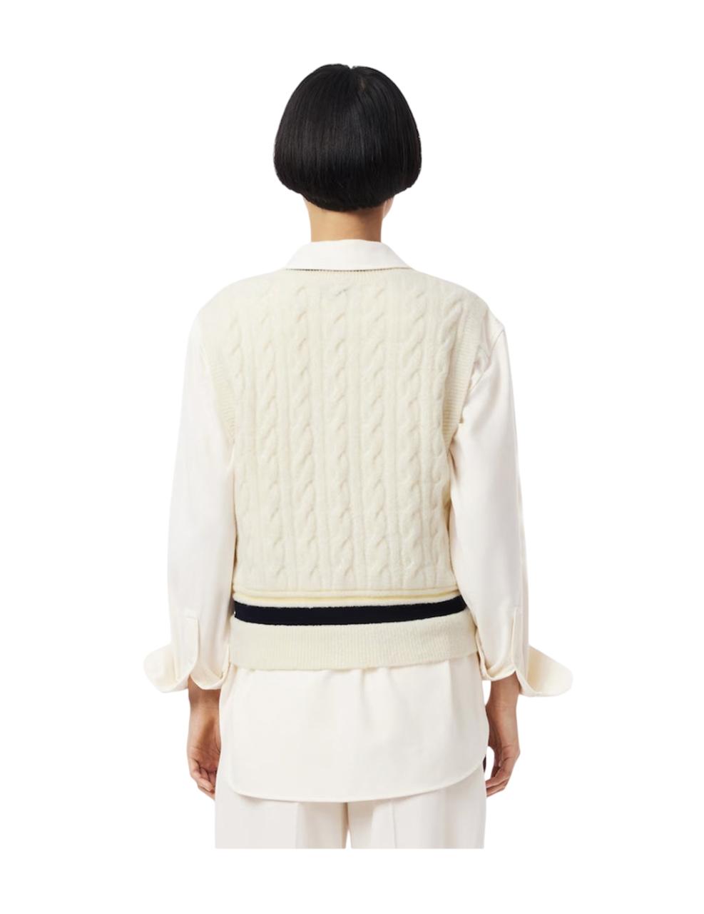 Jersey Lacoste Beige Mujer