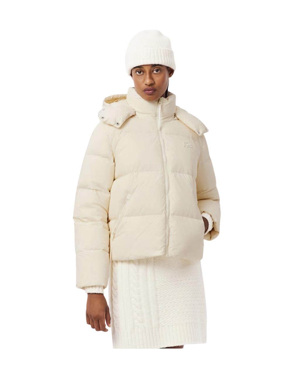 Cazadora Lacoste Beige Mujer