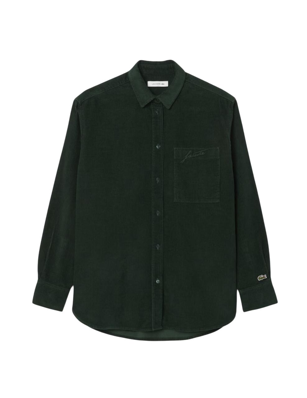 Camisa Lacoste Verde Mujer