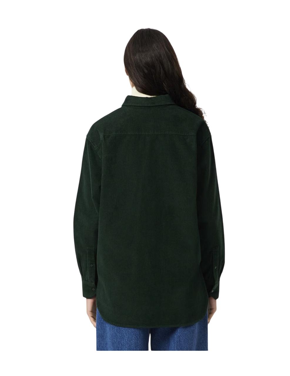 Camisa Lacoste Verde Mujer
