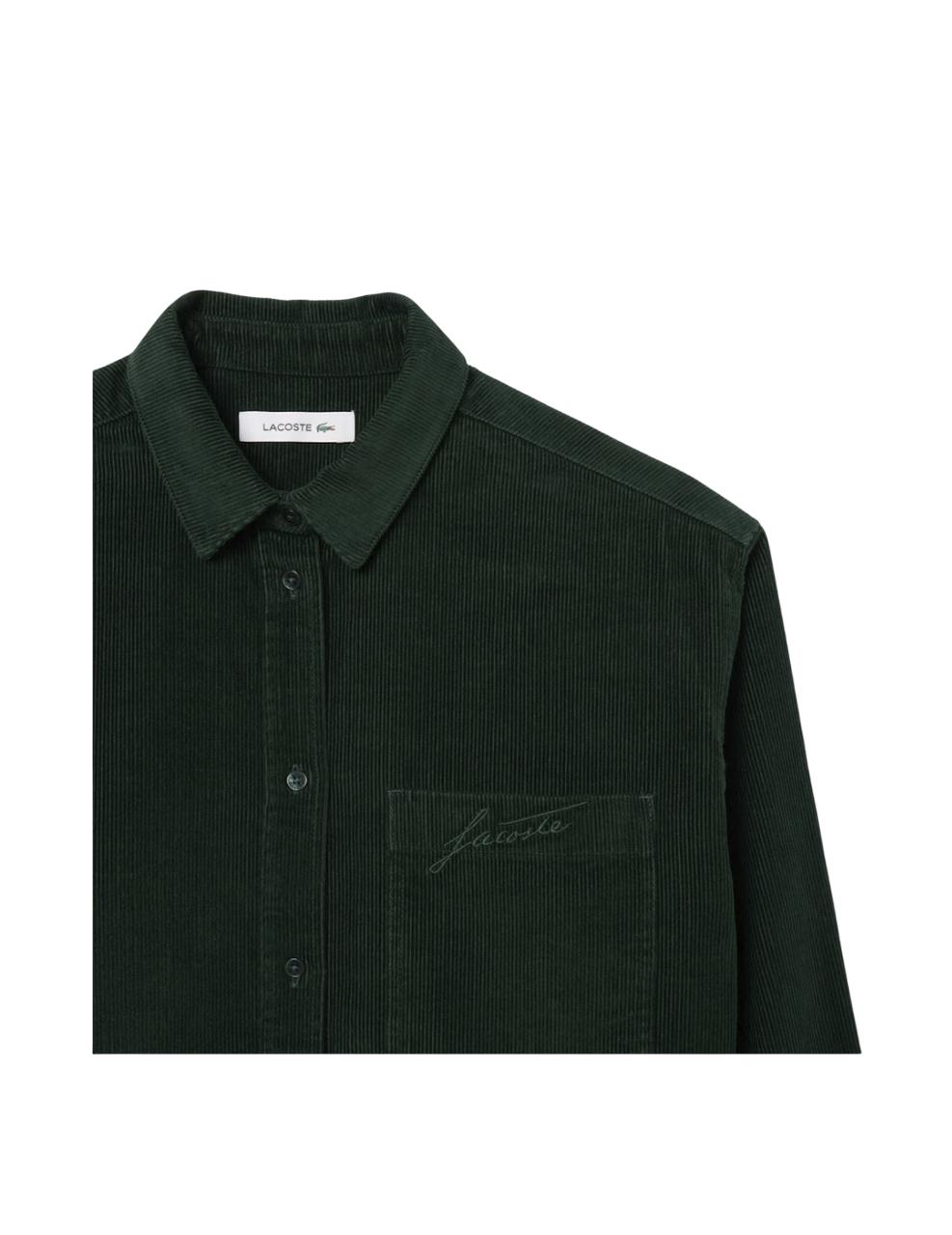 Camisa Lacoste Verde Mujer