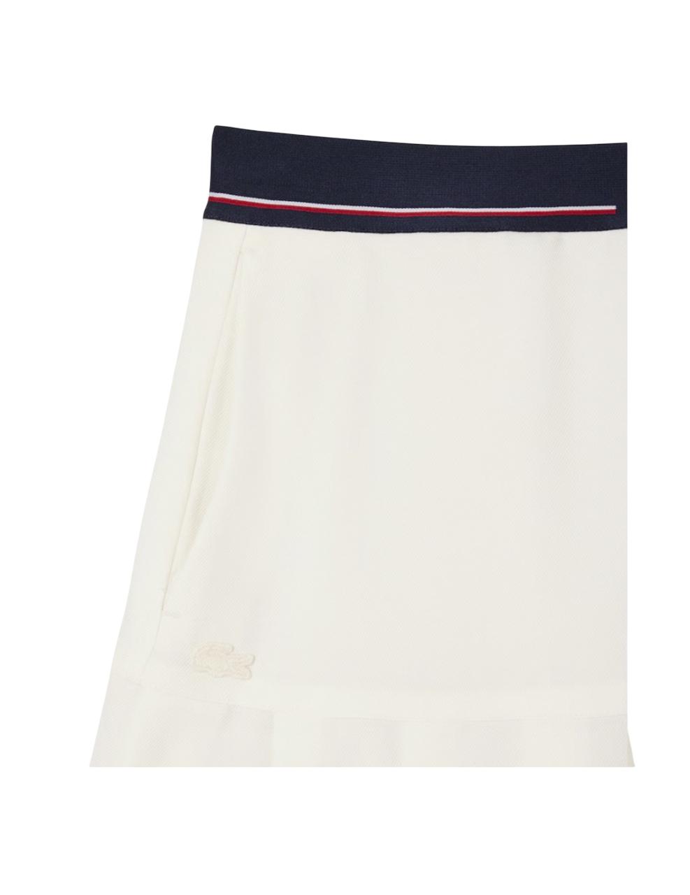 Falda Lacoste Blanca Mujer