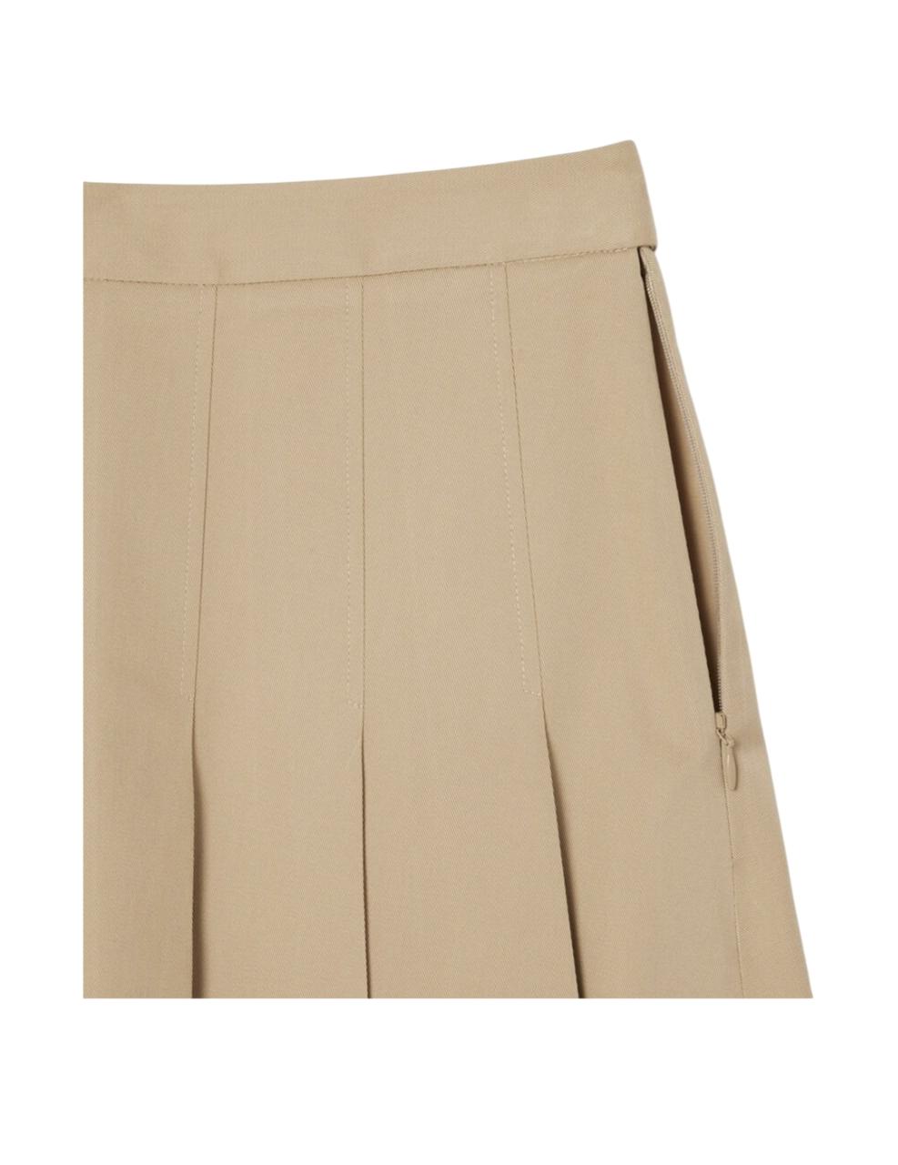 Falda Lacoste Beige Mujer