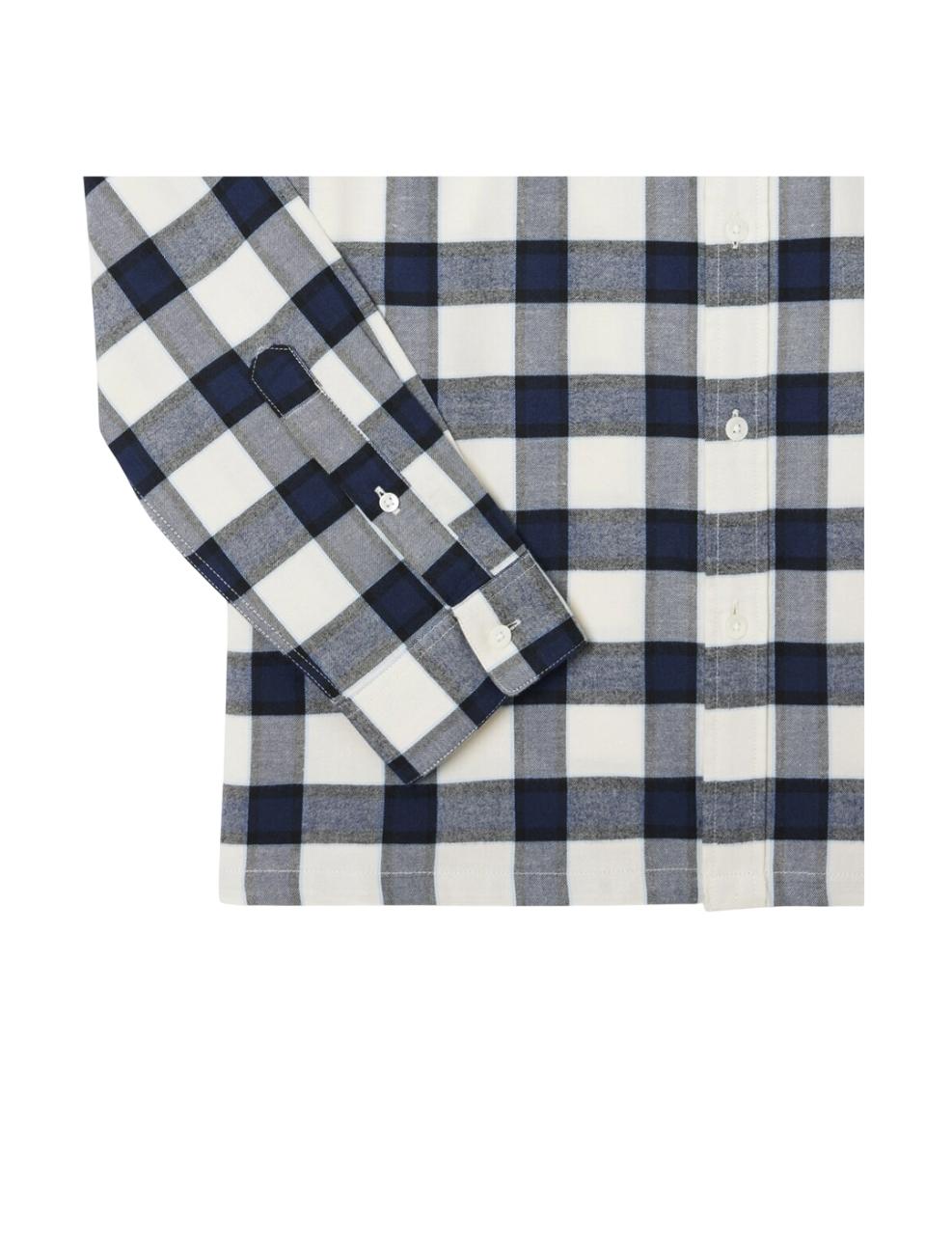 Camisa Lacoste Cuadros Marino Hombre
