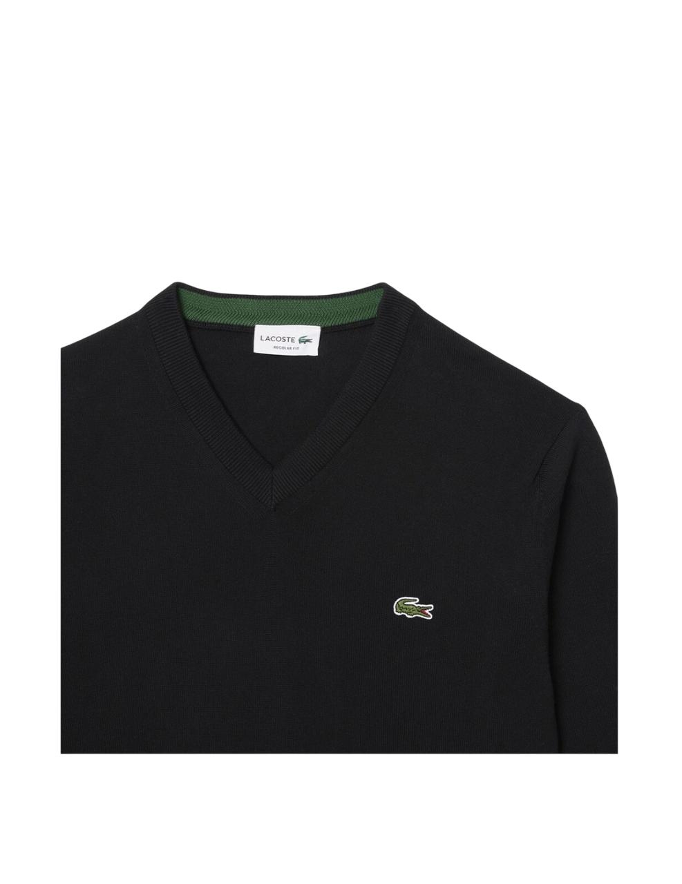 Jersey Lacoste Negro Hombre