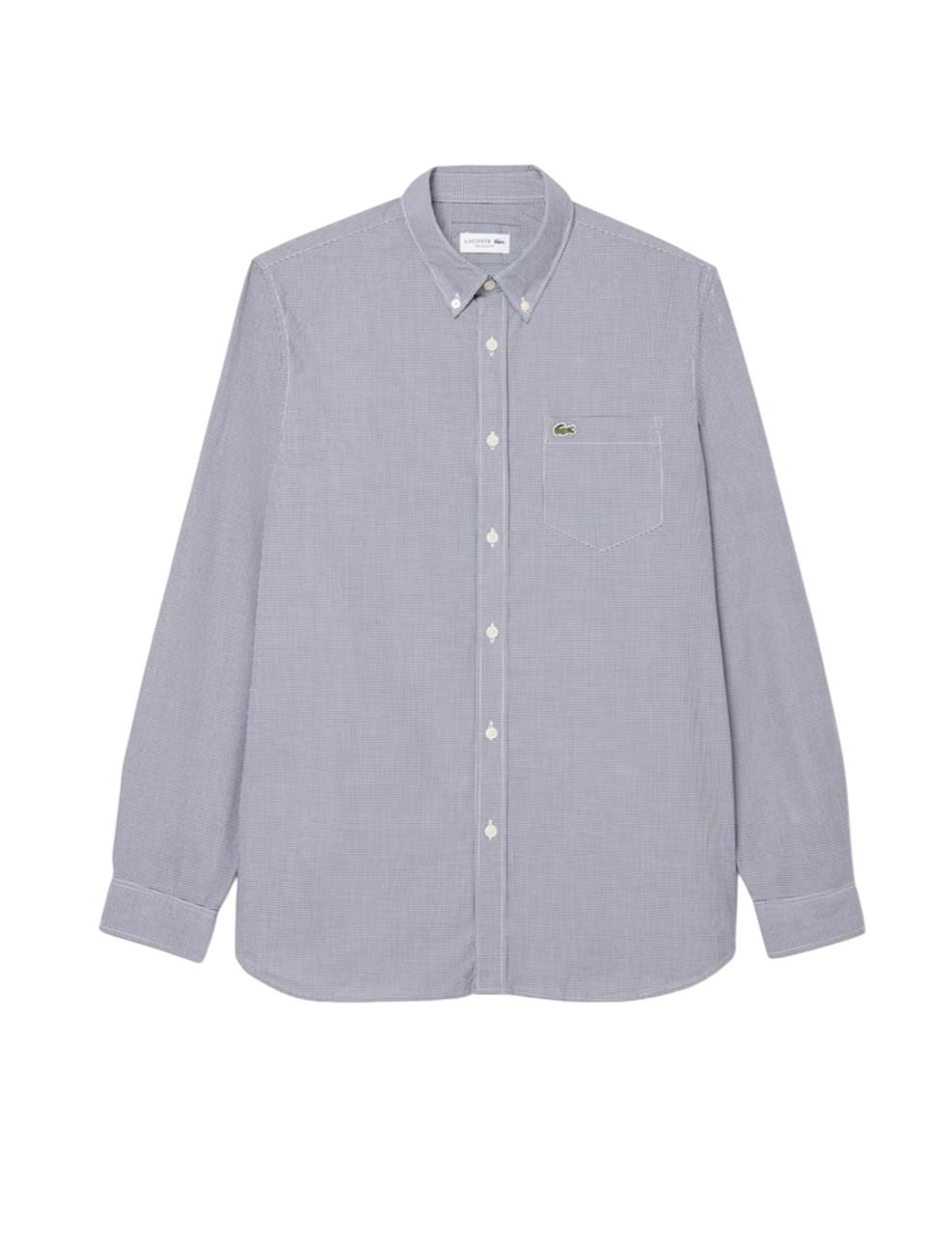 Camisa de rayas Lacoste Marino Hombre