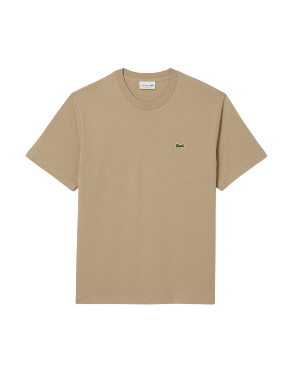 Camiseta Lacoste Beige Hombre