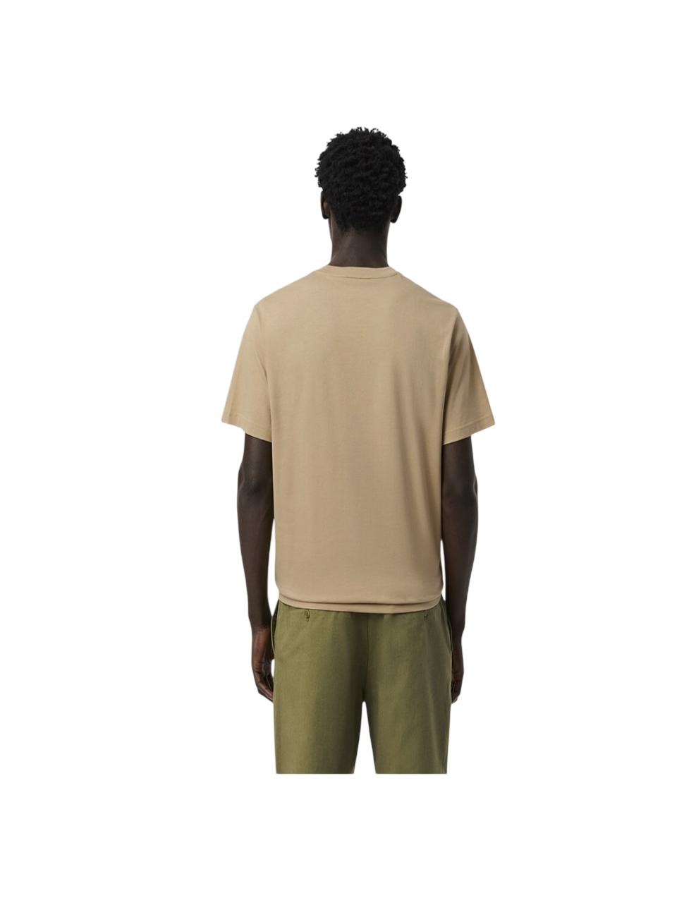 Camiseta Lacoste Beige Hombre