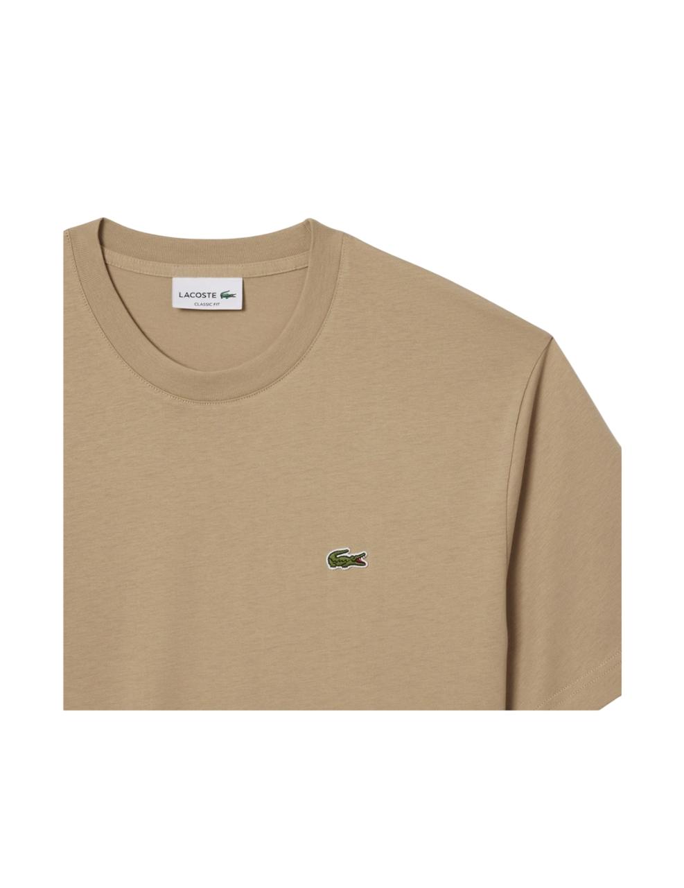 Camiseta Lacoste Beige Hombre
