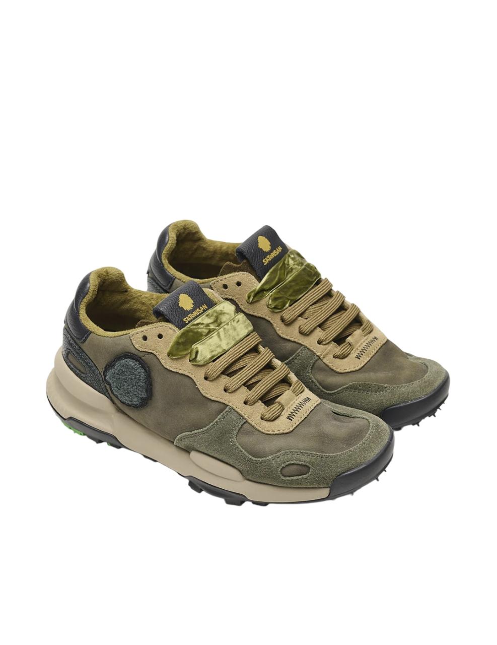 Zapatilla Satorisan CHACRONA PREMIUM Verde Mujer