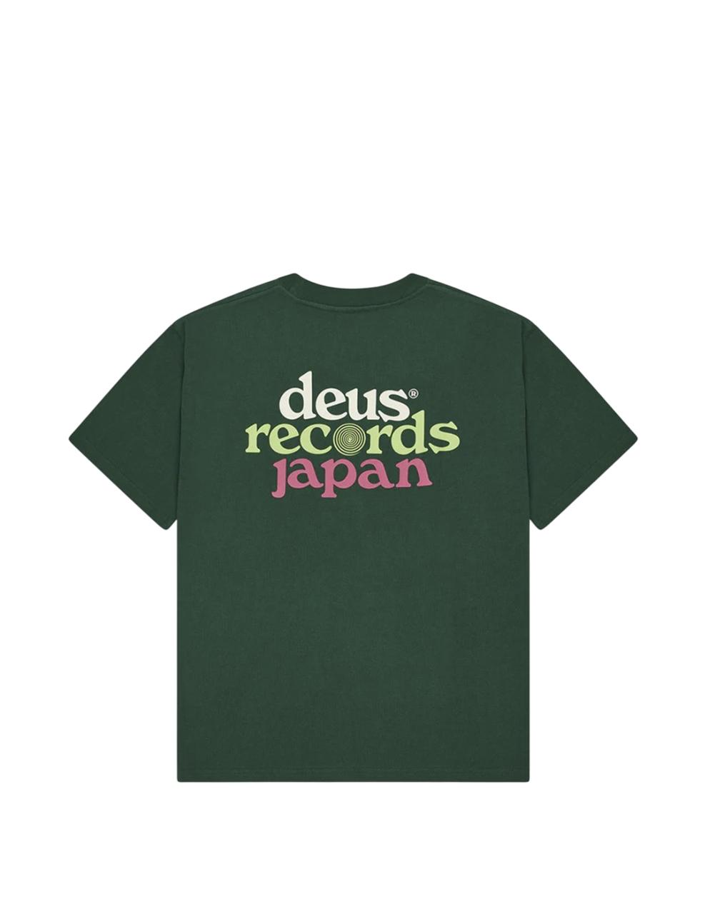 Camiseta Deus Ex Machina Strata Tee Verde Hombre