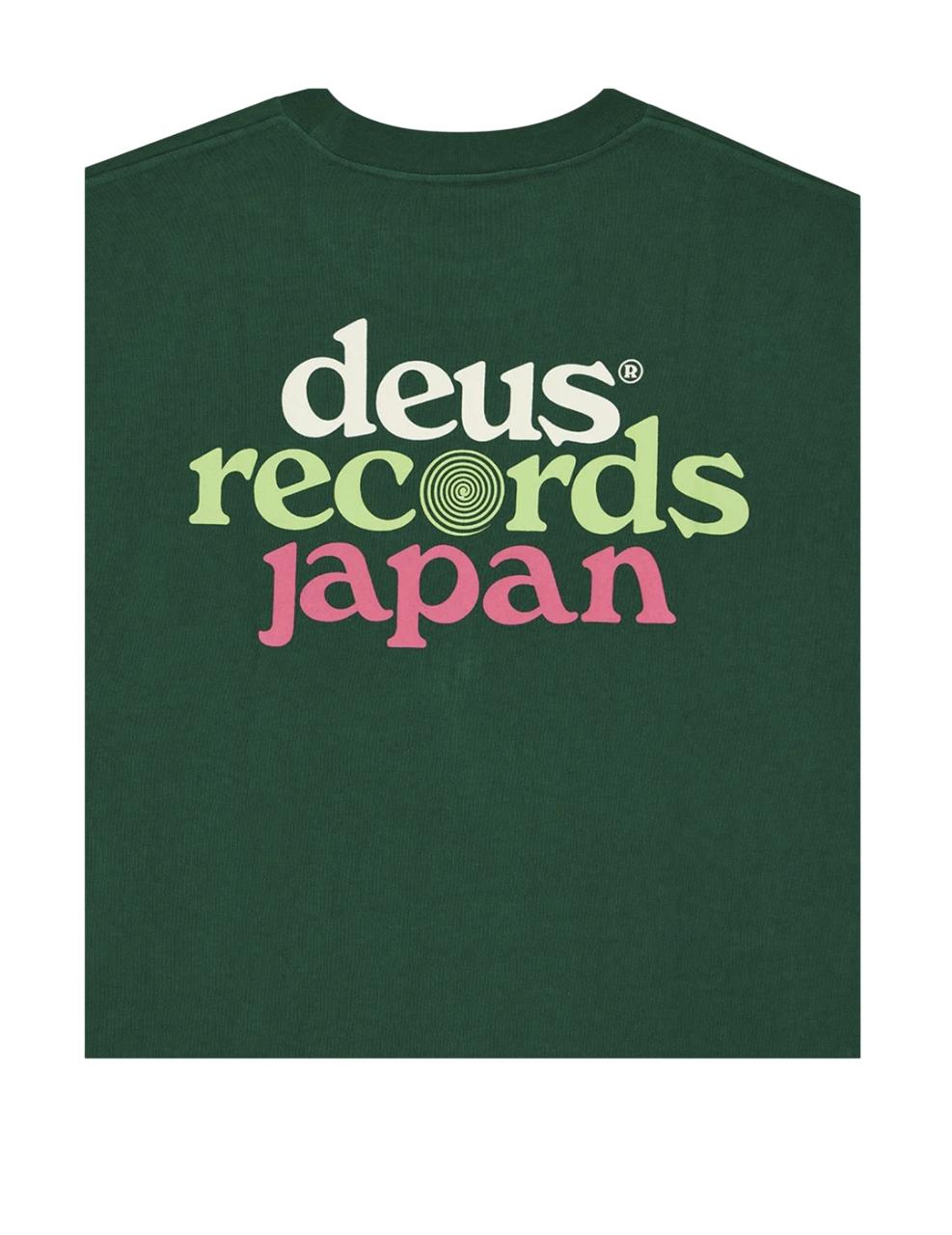 Camiseta Deus Ex Machina Strata Tee Verde Hombre