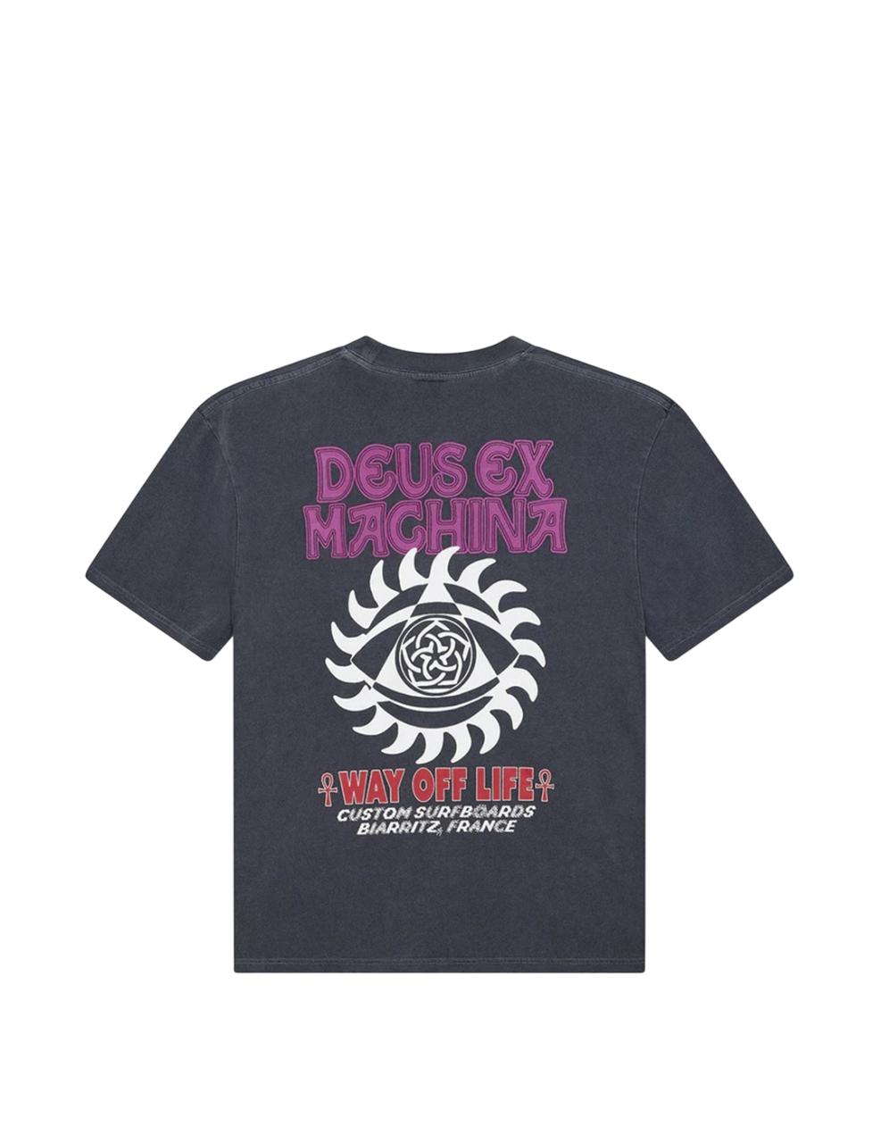 Camiseta Deus Ex Machina Crank Gris Hombre
