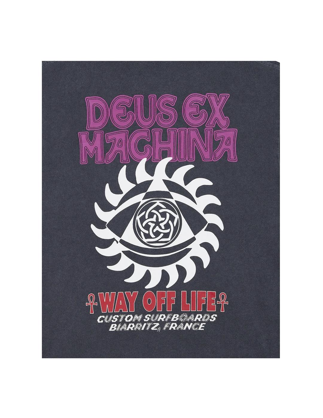Camiseta Deus Ex Machina Crank Gris Hombre