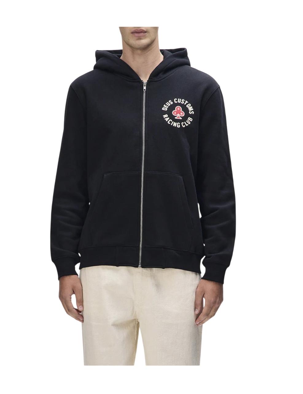 Sudadera Desu Ex Machina Basto Zip Negro Hombre