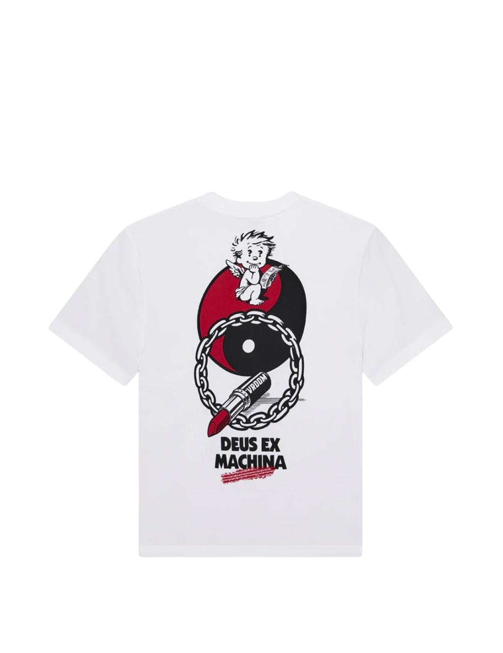 Camiseta Deus Ex Machina Roughneck Blanco Hombre