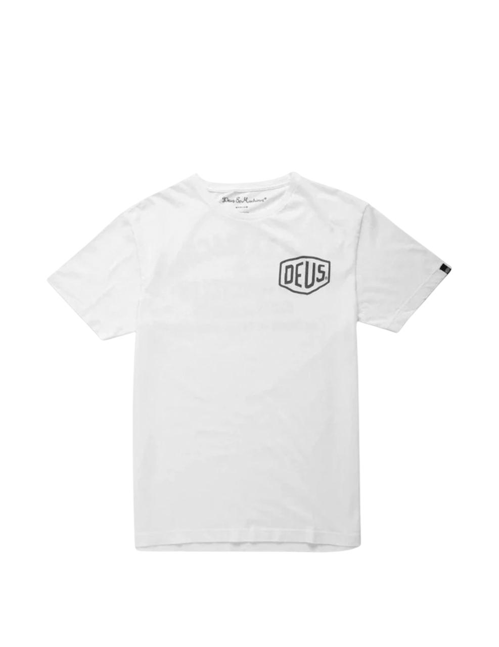 Camiseta Deus Ex Machina Milano Adres Blanco Hombre