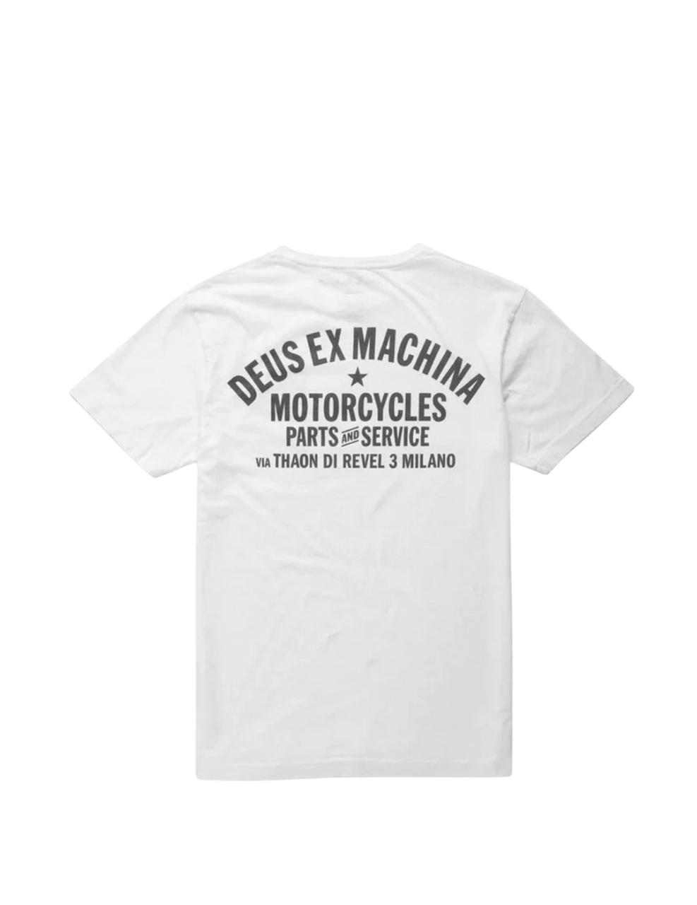 Camiseta Deus Ex Machina Milano Adres Blanco Hombre