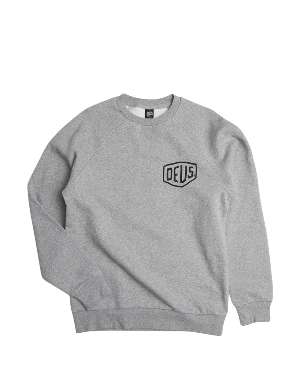 Sudadera Deus Venice Address Crew Gris Hombre