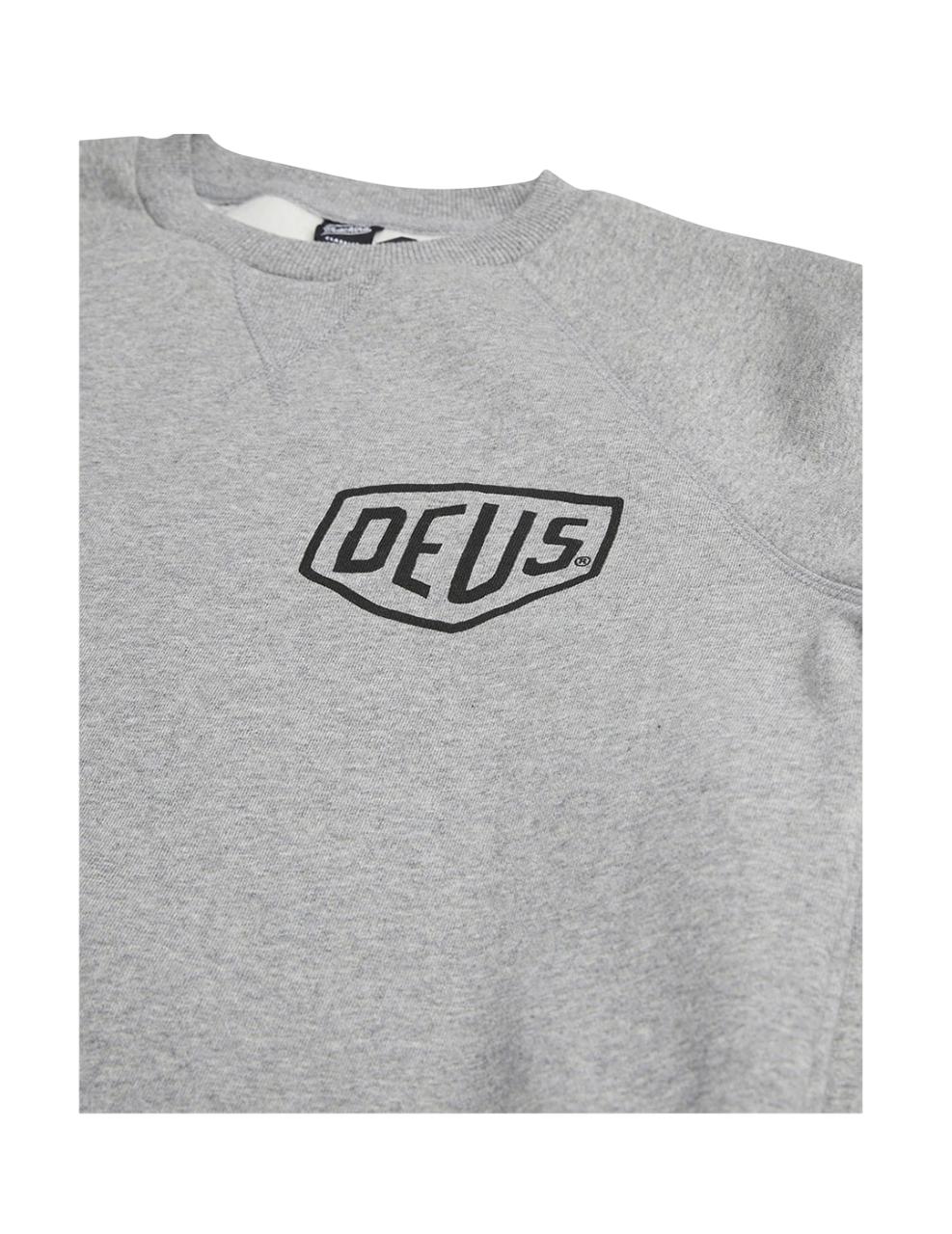 Sudadera Deus Venice Address Crew Gris Hombre