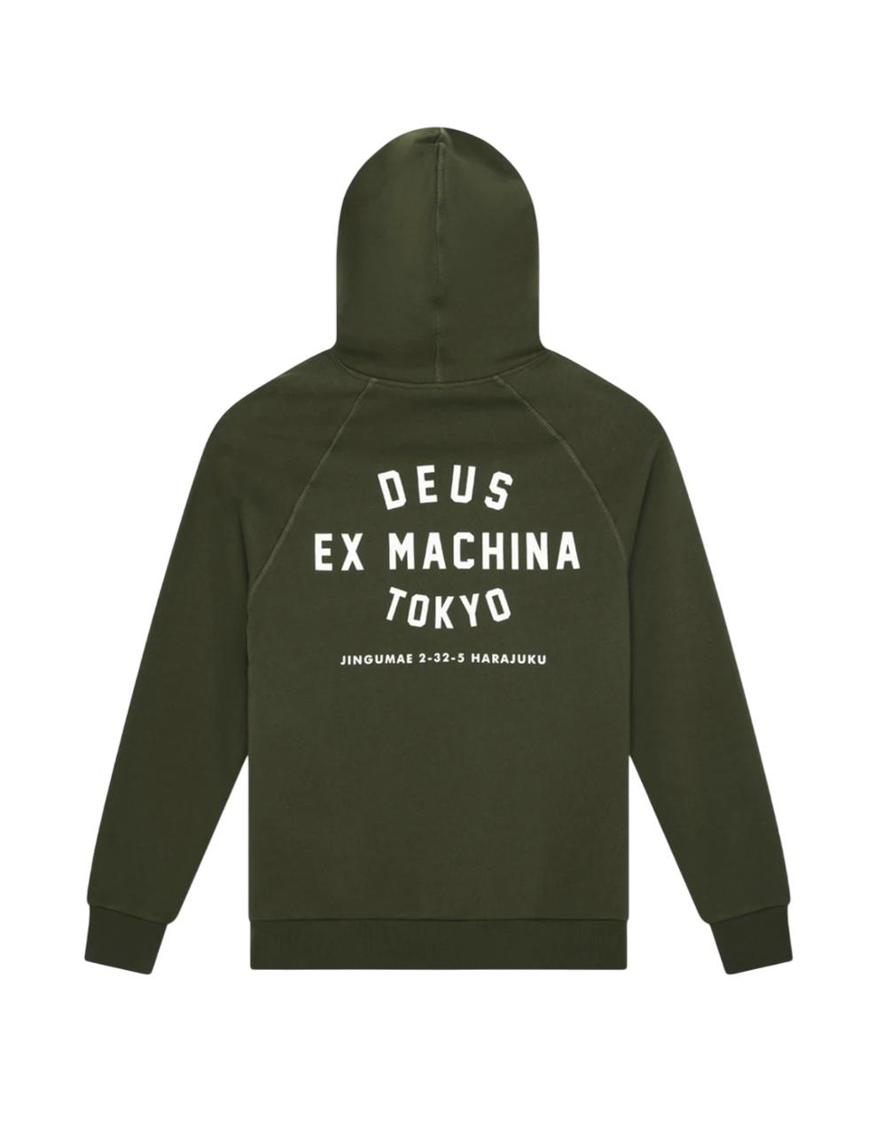 Sudadera Deus Harajuku Address Hoodie Verde Hombre