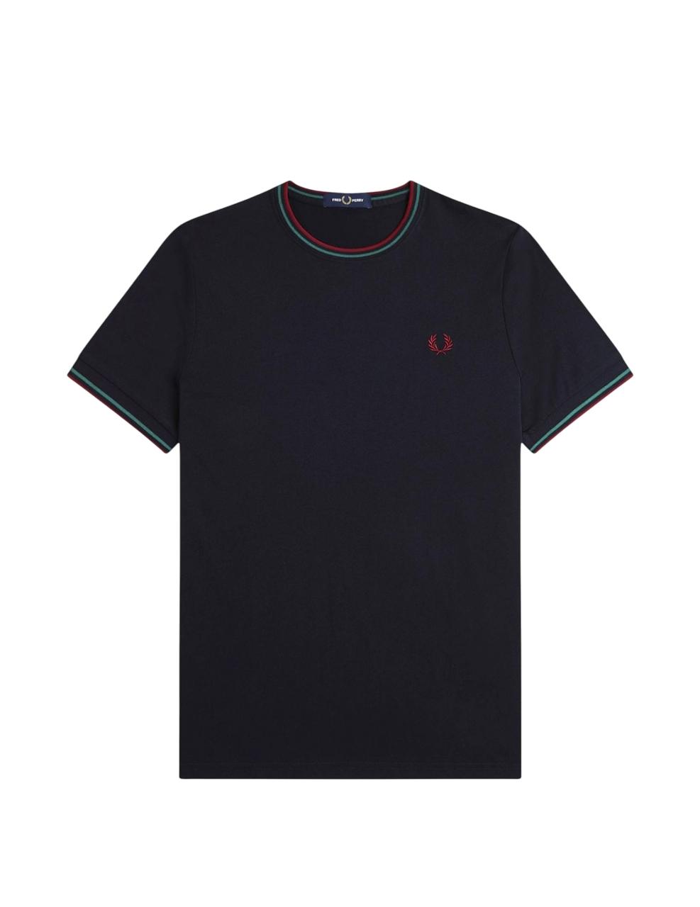 Camiseta Fred Perry TWIN TIPPED Marino Hombre
