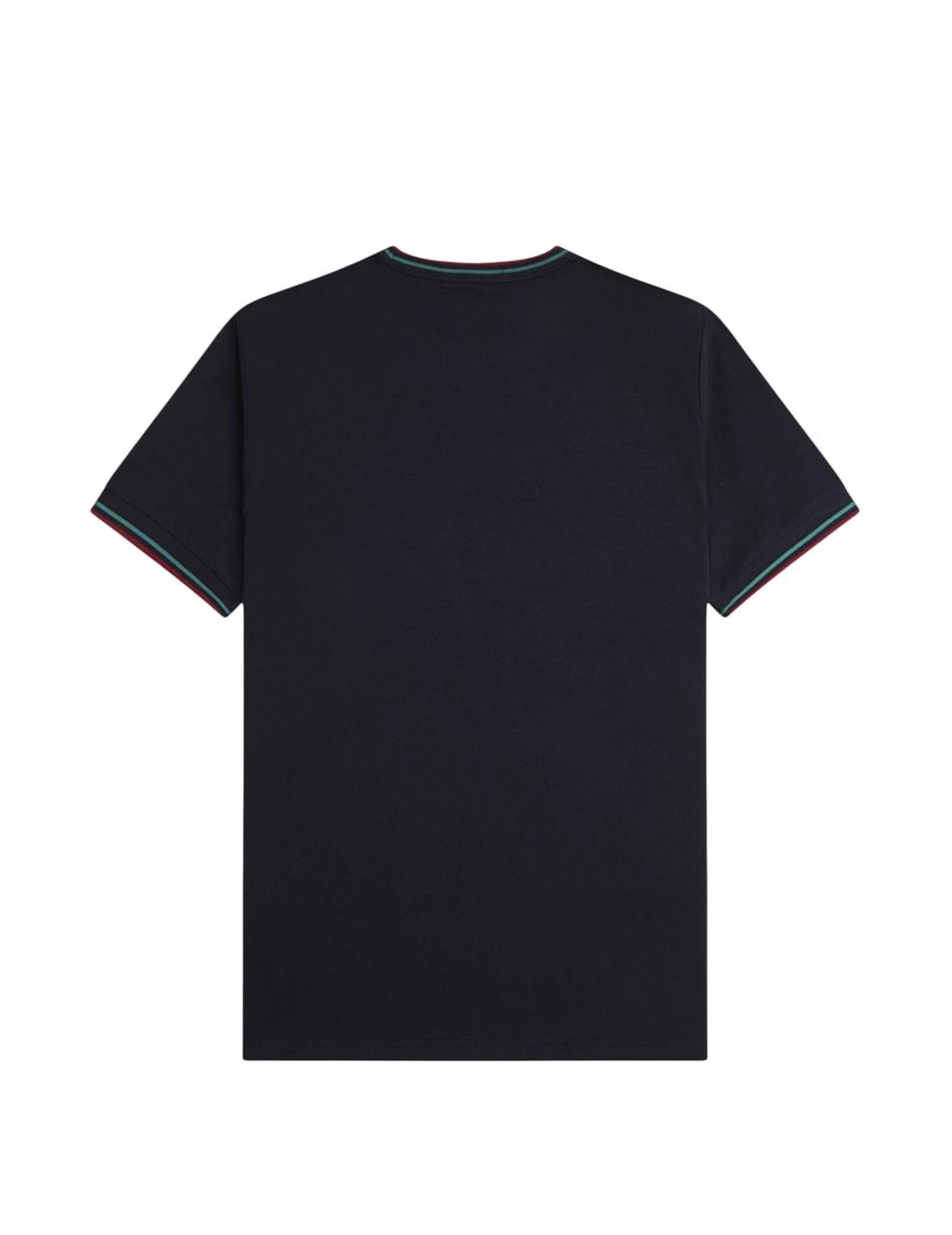 Camiseta Fred Perry TWIN TIPPED Marino Hombre