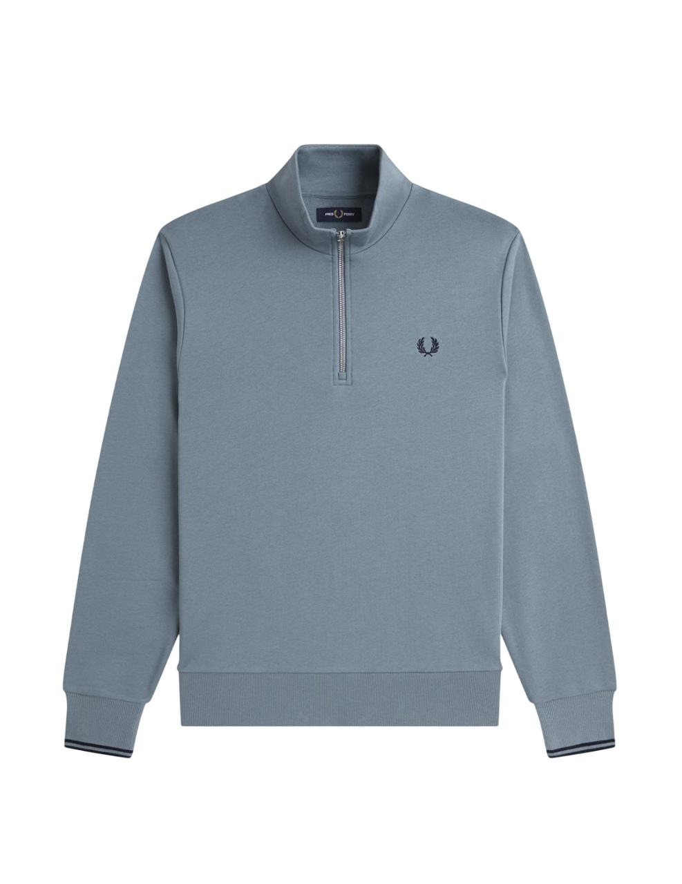 Sudadera Fred Perry HALF ZIP Azul Hombre