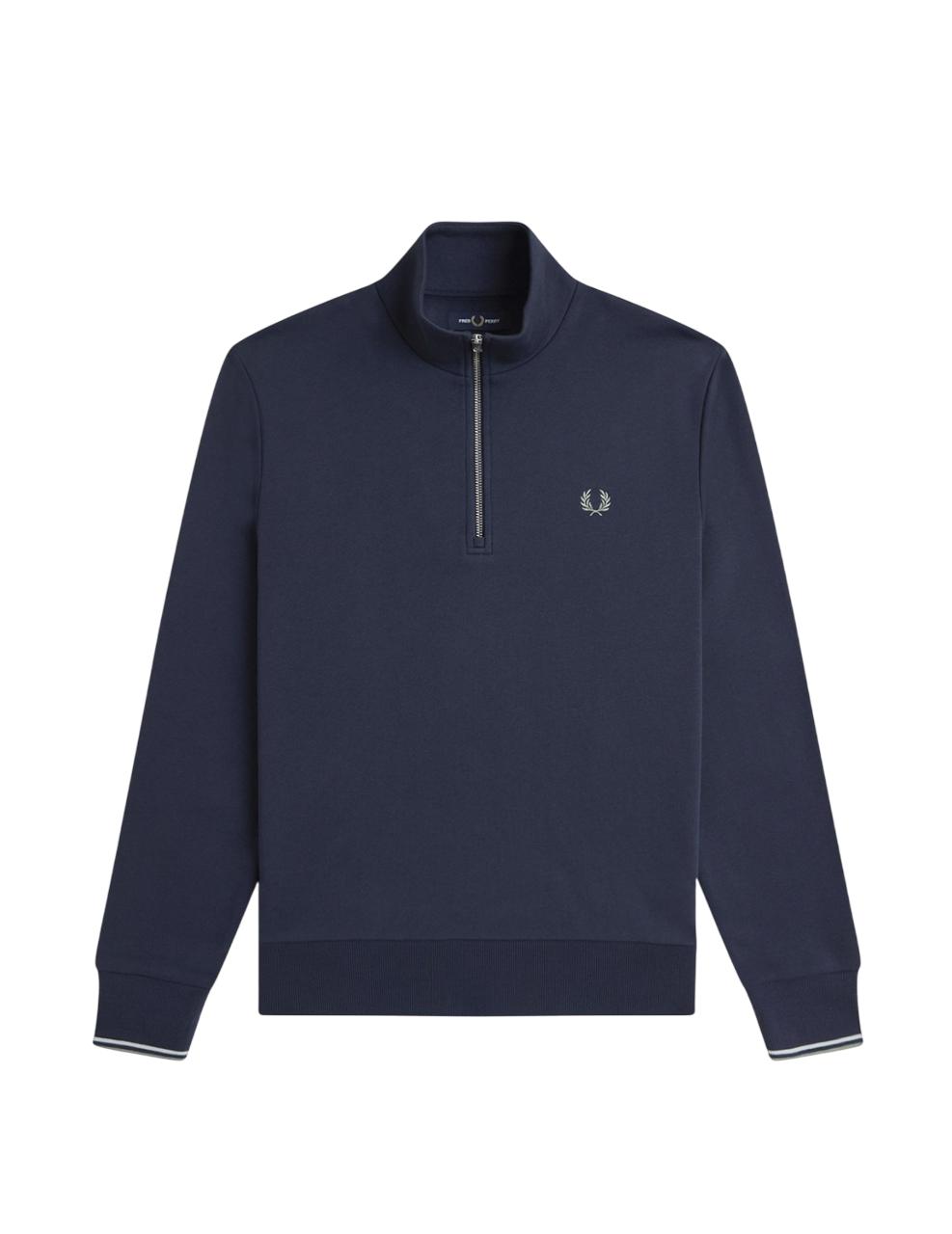 Sudadera Fred Perry HALF ZIP Marino Hombre