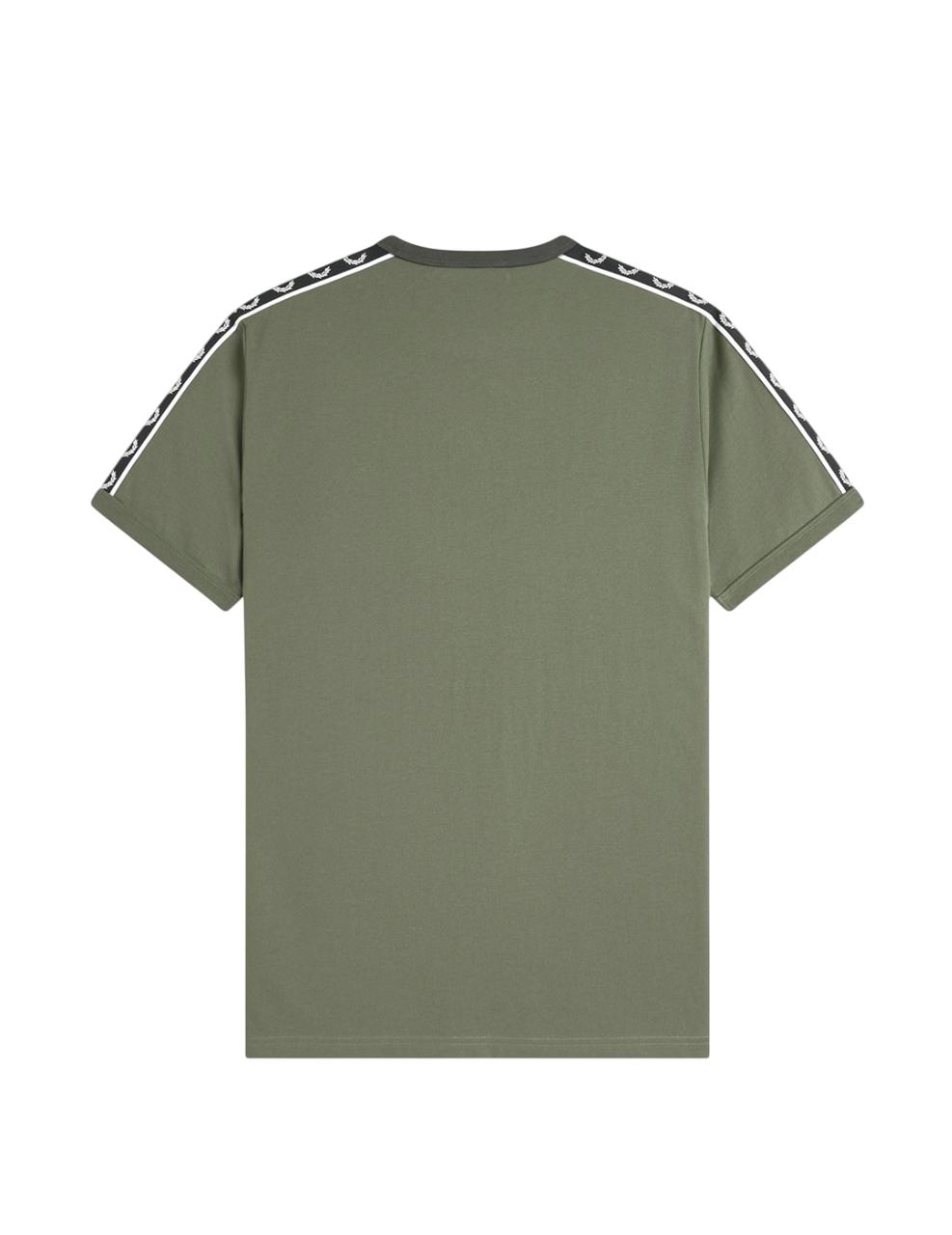 Camiseta Fred Perry CONTRAST TAPE Verde Hombre