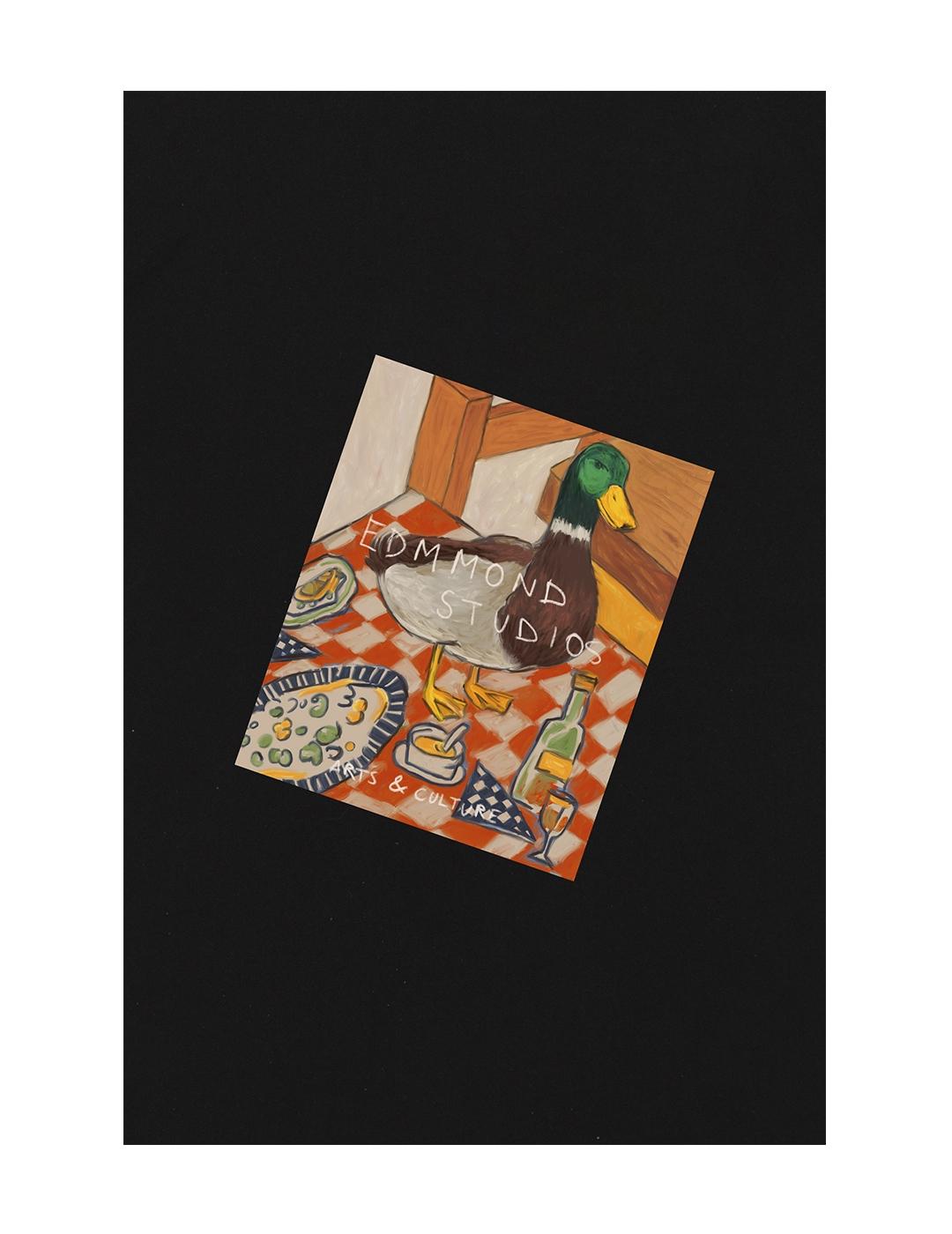 Camiseta Edmmond Studios CUTE DUCK Negra