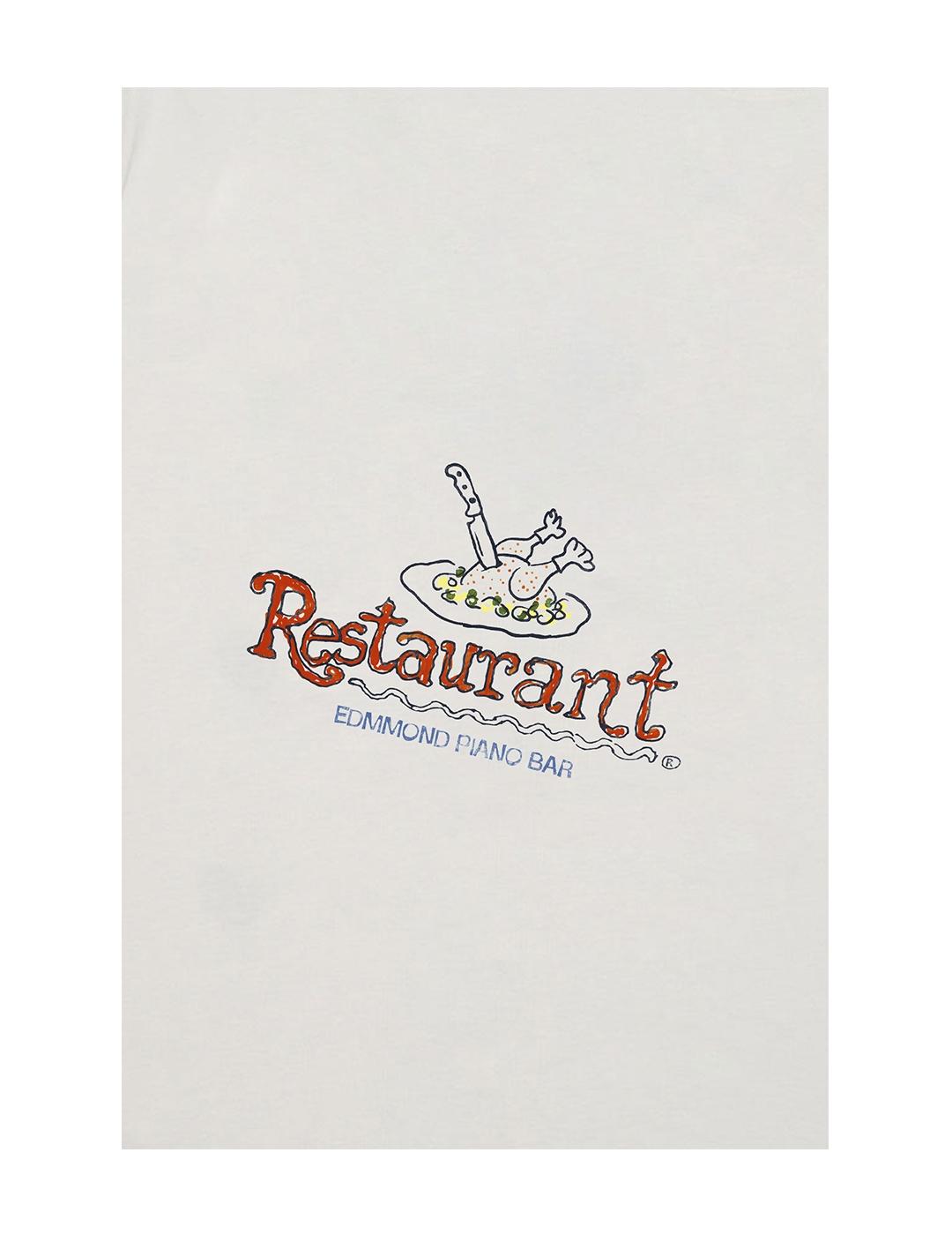 Camiseta Edmmond Studios PIANO BAR Blanco