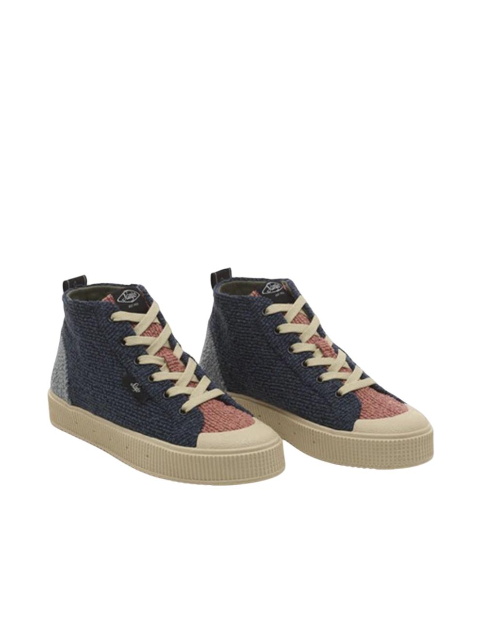 Zapatilla Sanjo K330 Tweed Azul Mujer