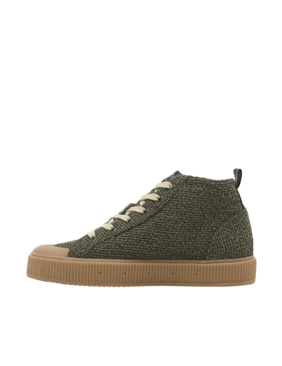 Zapatilla Sanjo K330 Tweed Verde Mujer