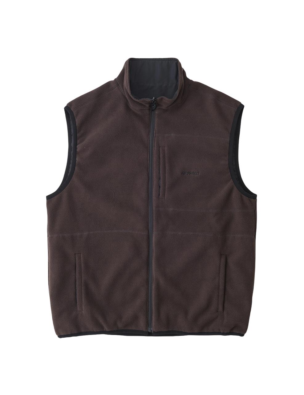 Chaleco GRAMICCI Reversible Polar termico Marrón-Negro