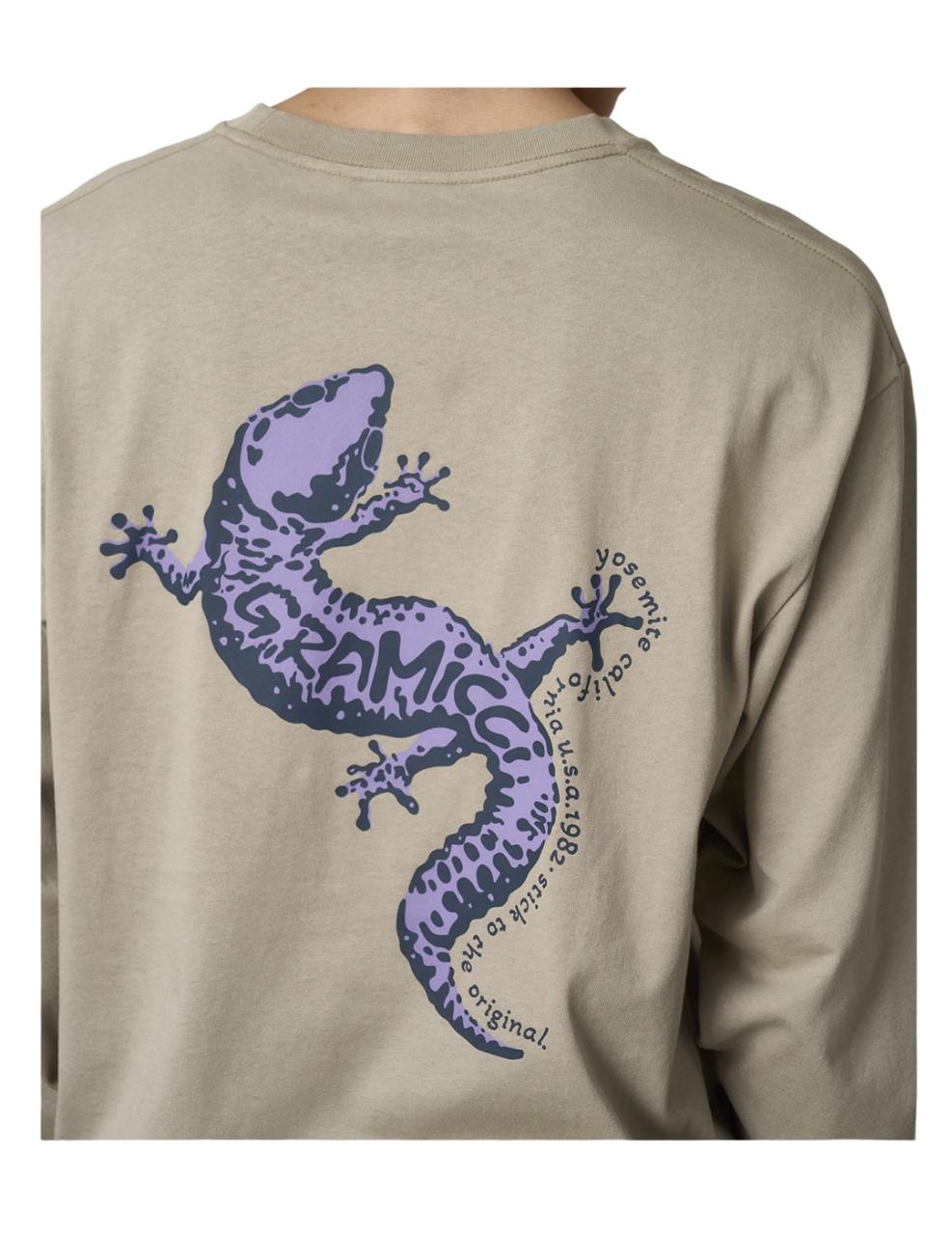 Camiseta GRAMICCI GECKO Manga Larga Beige Unisex