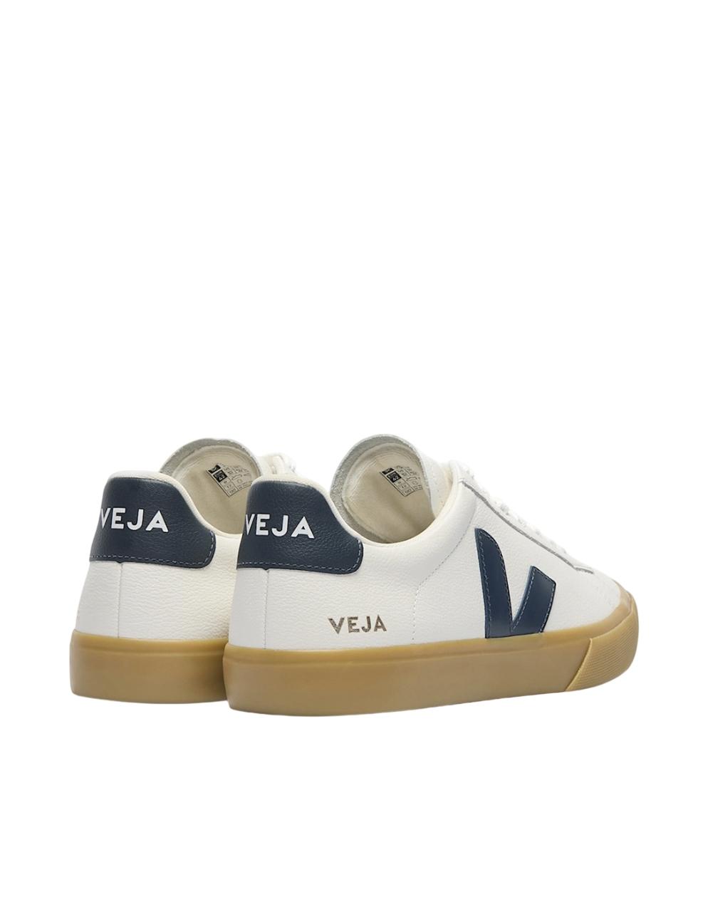 Zapatilla Veja CAMPO LEATHER Blanco Marino Unisex