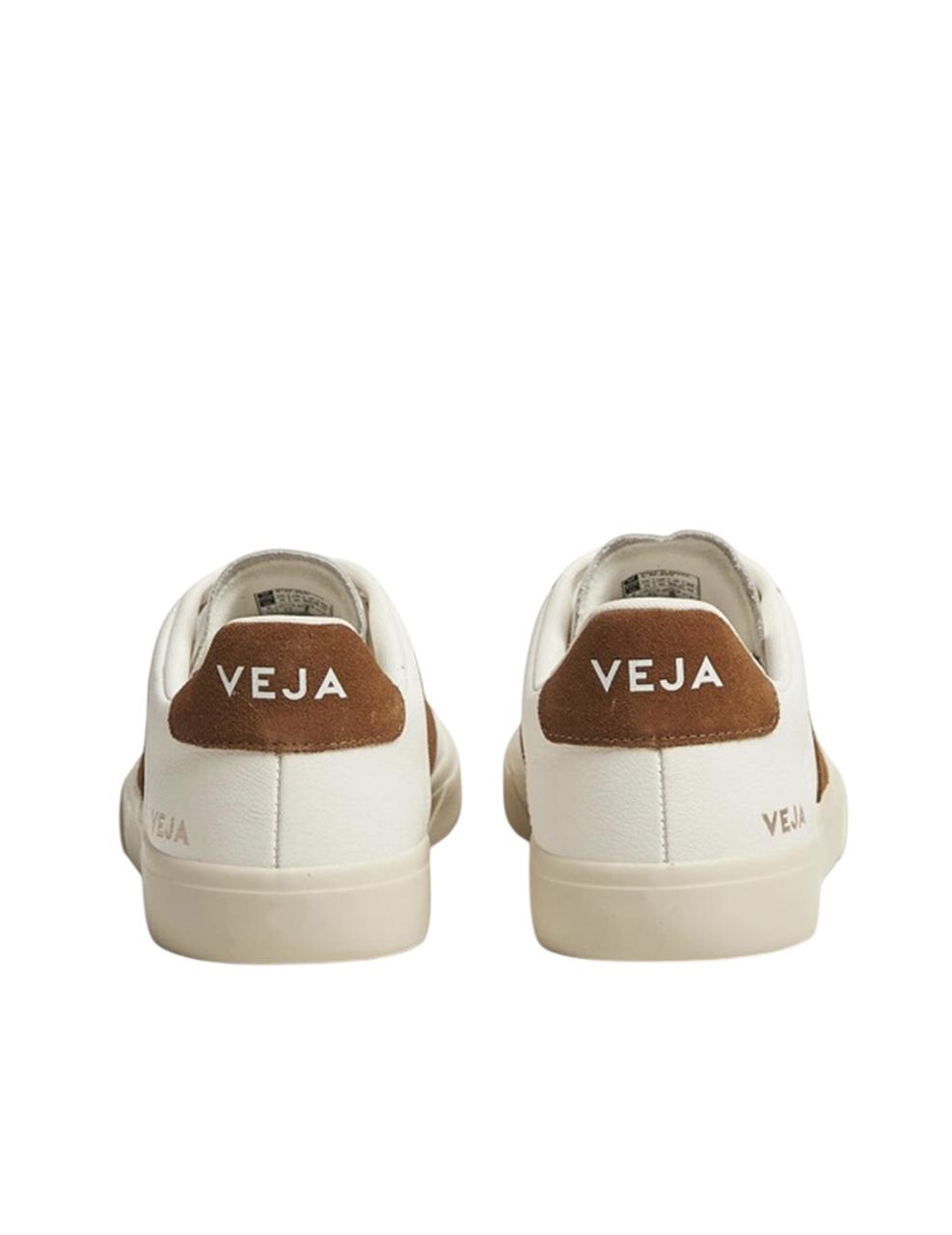 Zapatilla Veja CAMPO LEATHER Blanco Cognac Unisex