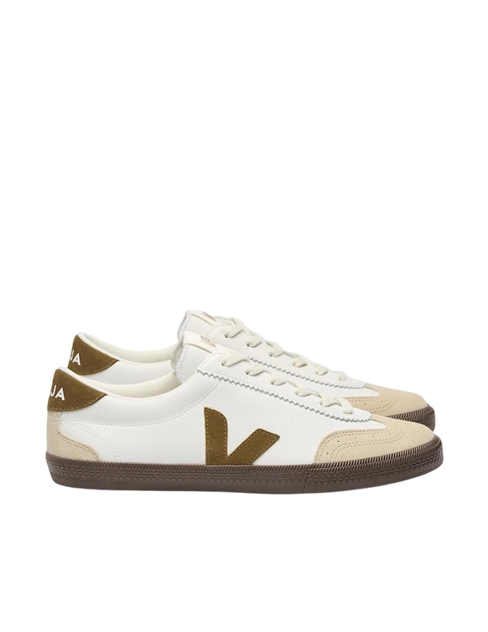 Zapatilla Veja VOLLEY LEATHER Blanco Marrón Unisex