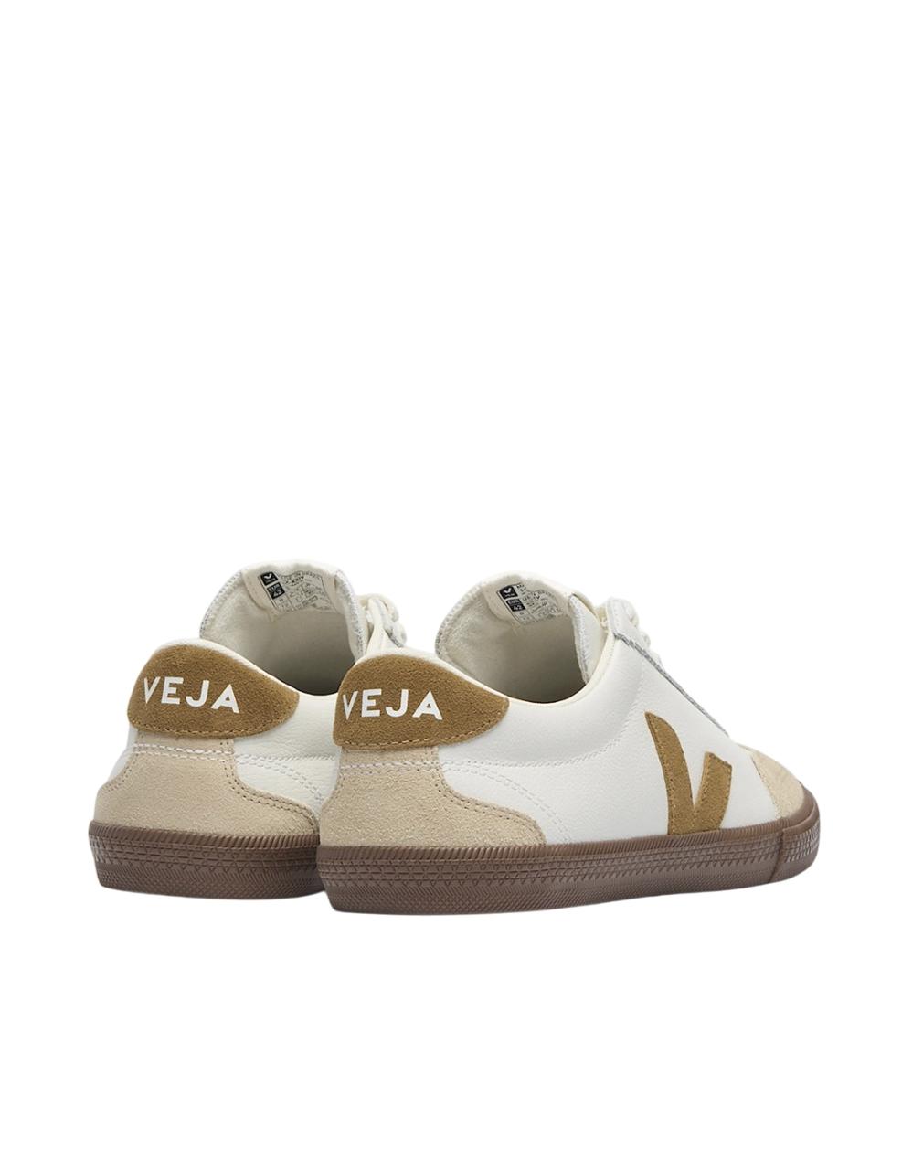 Zapatilla Veja VOLLEY LEATHER Blanco Marrón Unisex